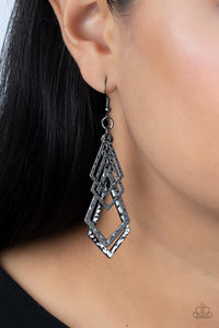 Totally TERRA-ific Black Earrings - Jewelry by Bretta