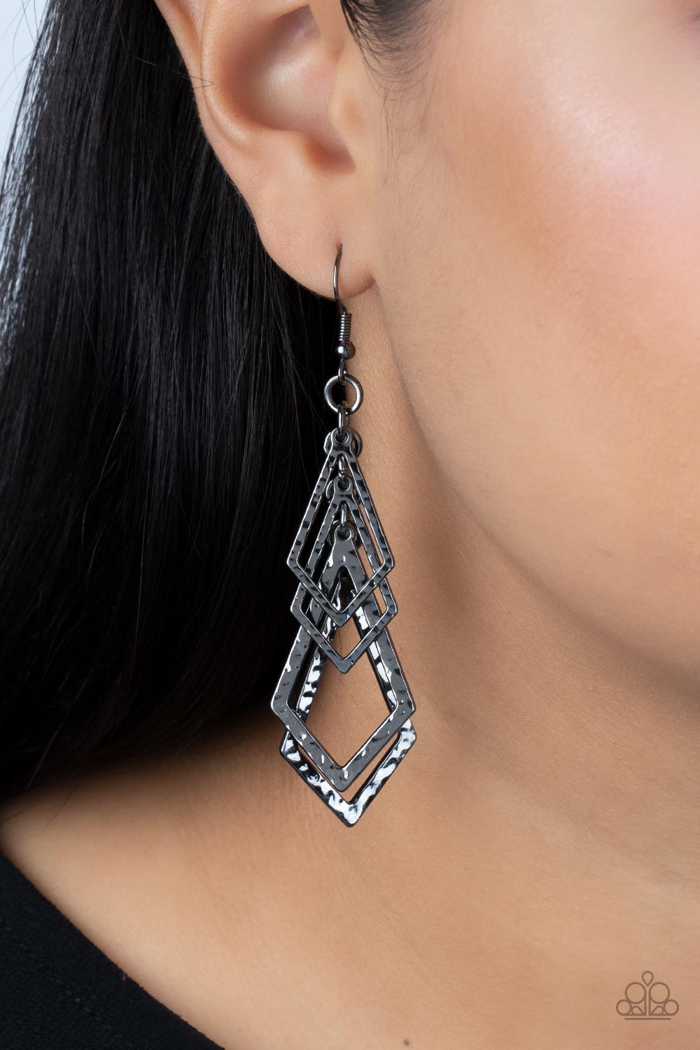 Totally TERRA-ific Black Earrings - Jewelry by Bretta