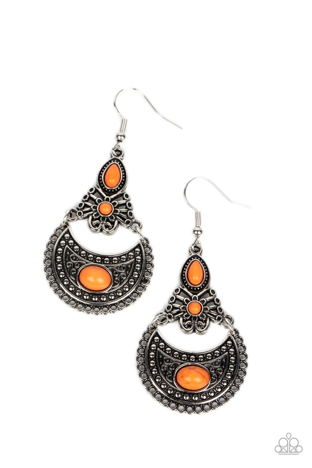 Sahara Samba Orange Earrings - Jewelry by Bretta