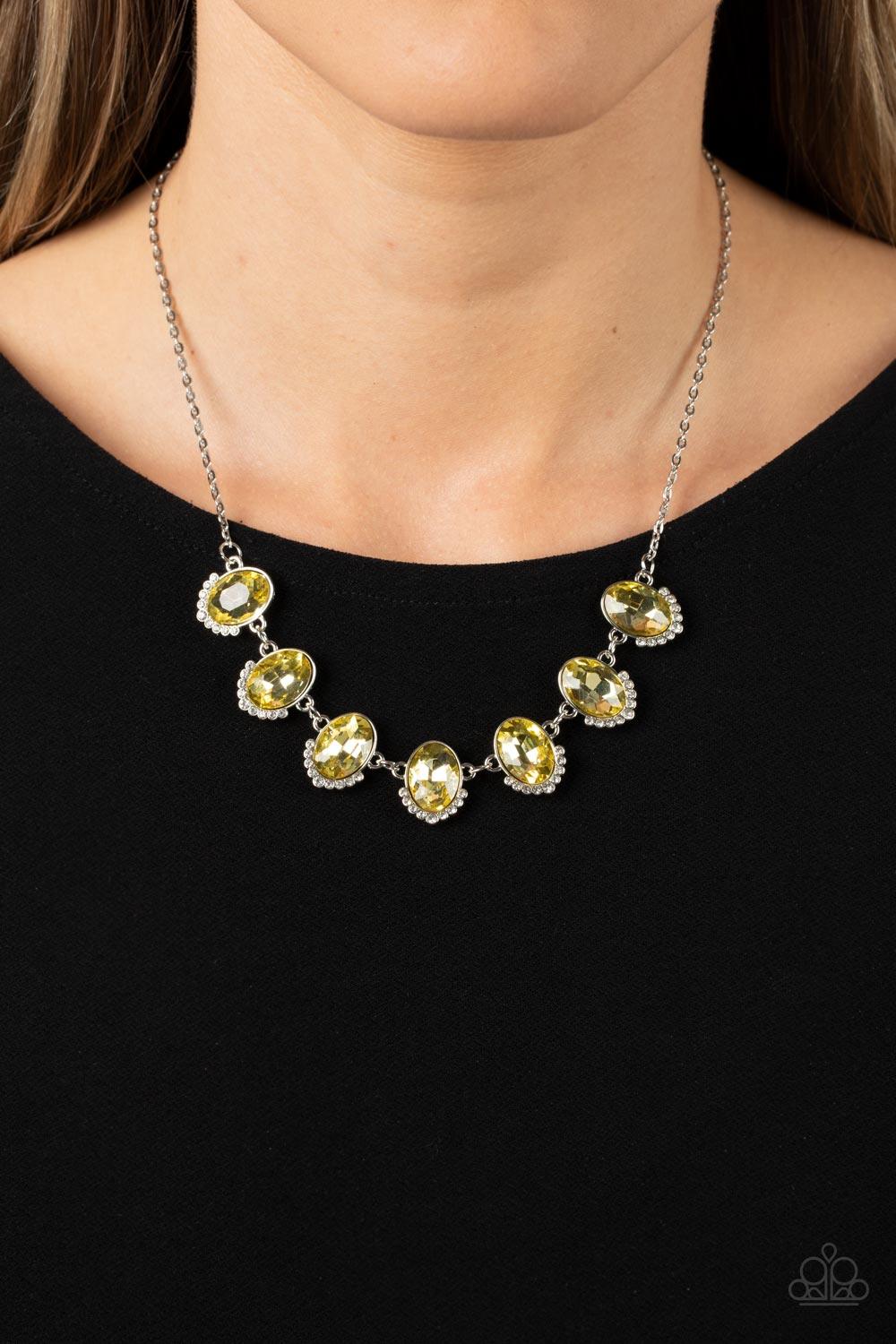 Unleash Your Sparkle Yellow Necklace - Jewelry by Bretta
