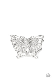 Fearless Flutter White Butterfly Ring - Jewelry by Bretta