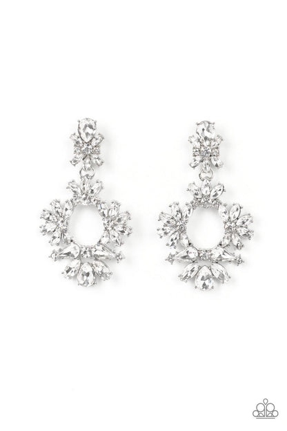 Leave Them Speechless White Earrings - Jewelry by Bretta