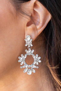 Leave Them Speechless White Earrings - Jewelry by Bretta