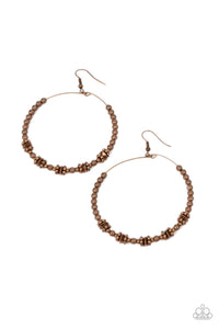 Simple Synchrony Copper Earrings - Jewelry by Bretta