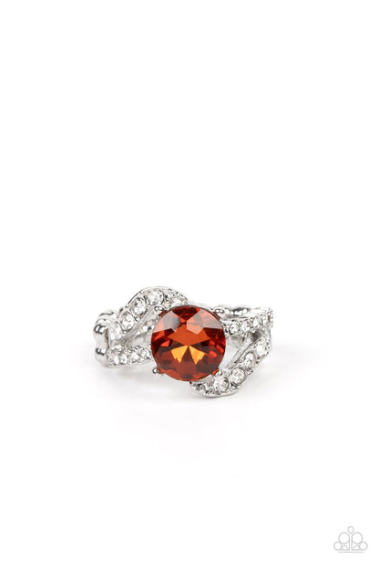 Blockbuster Boom Brown Ring - Jewelry by Bretta