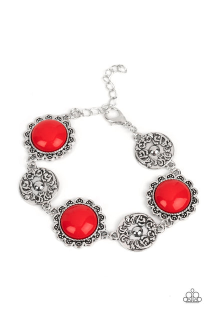 Positively Poppy Red Bracelet - Jewelry by Bretta
