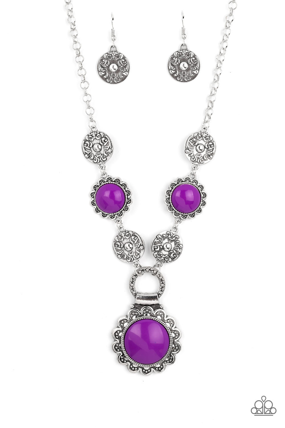 Poppy Persuasion Purple Necklace 