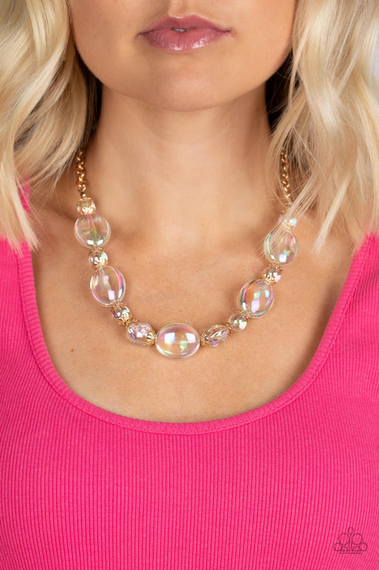 Prismatic Magic Gold Necklace - Jewelry by Bretta