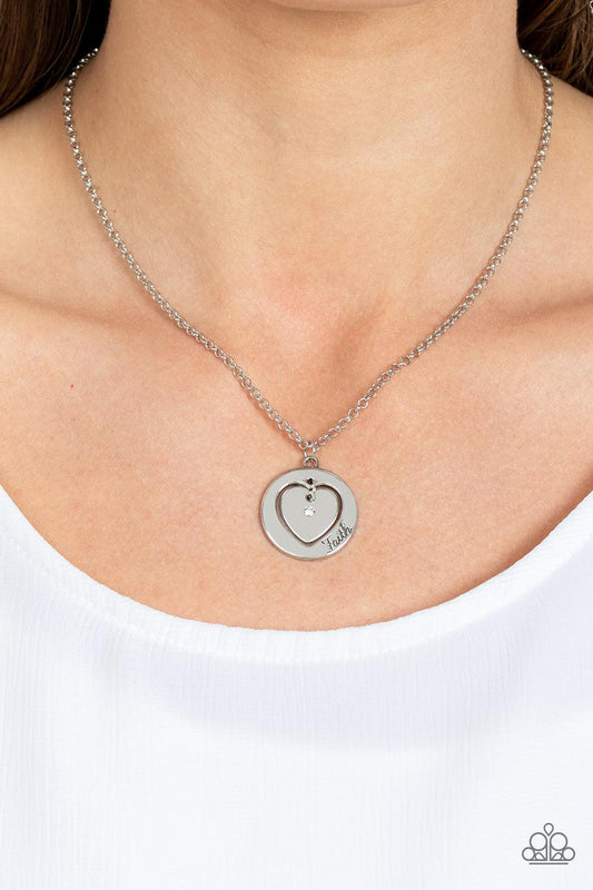 Heart Full of Faith White Necklace - Jewelry by Bretta