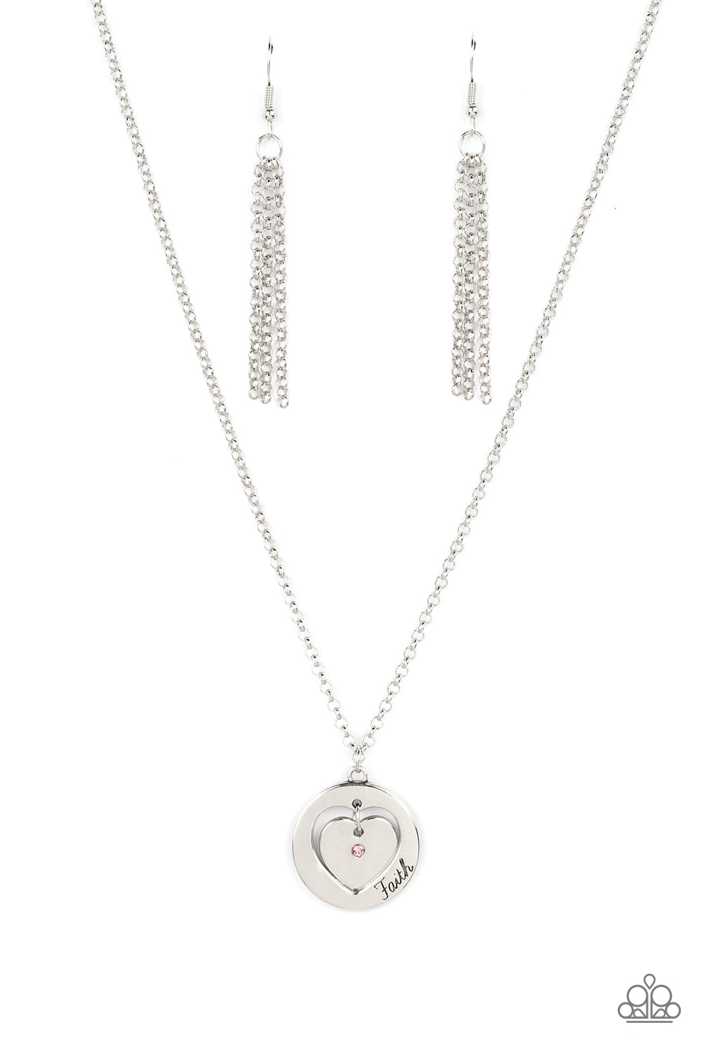 Heart Full of Faith Pink Necklace - Jewelry by Bretta