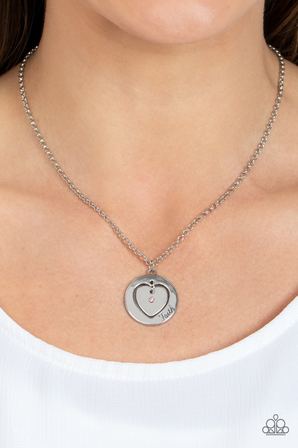 Heart Full of Faith Pink Necklace - Jewelry by Bretta