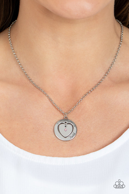 Heart Full of Faith Pink Necklace - Jewelry by Bretta