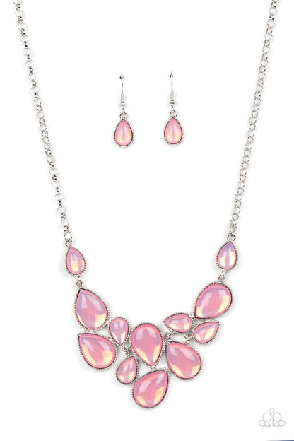 Keeps GLOWING and GLOWING Pink Necklace - Jewelry by Bretta