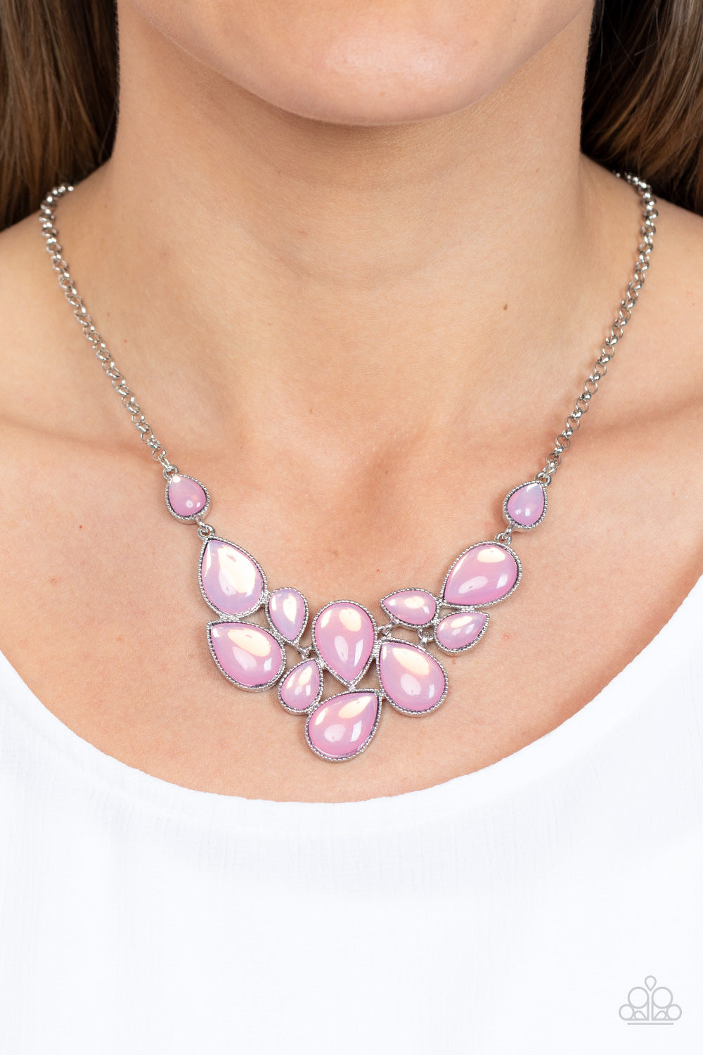 Keeps GLOWING and GLOWING Pink Necklace - Jewelry by Bretta