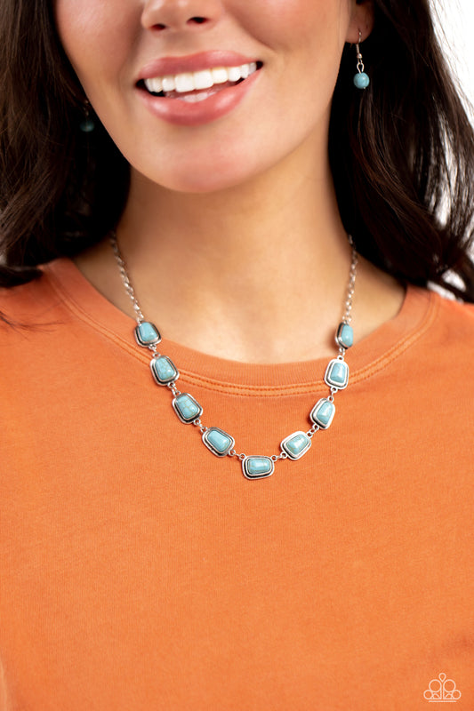Southern Safari Blue Necklace - Jewelry by Bretta