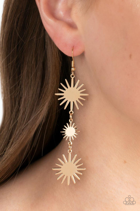 Solar Soul Gold Earrings - Jewelry by Bretta
