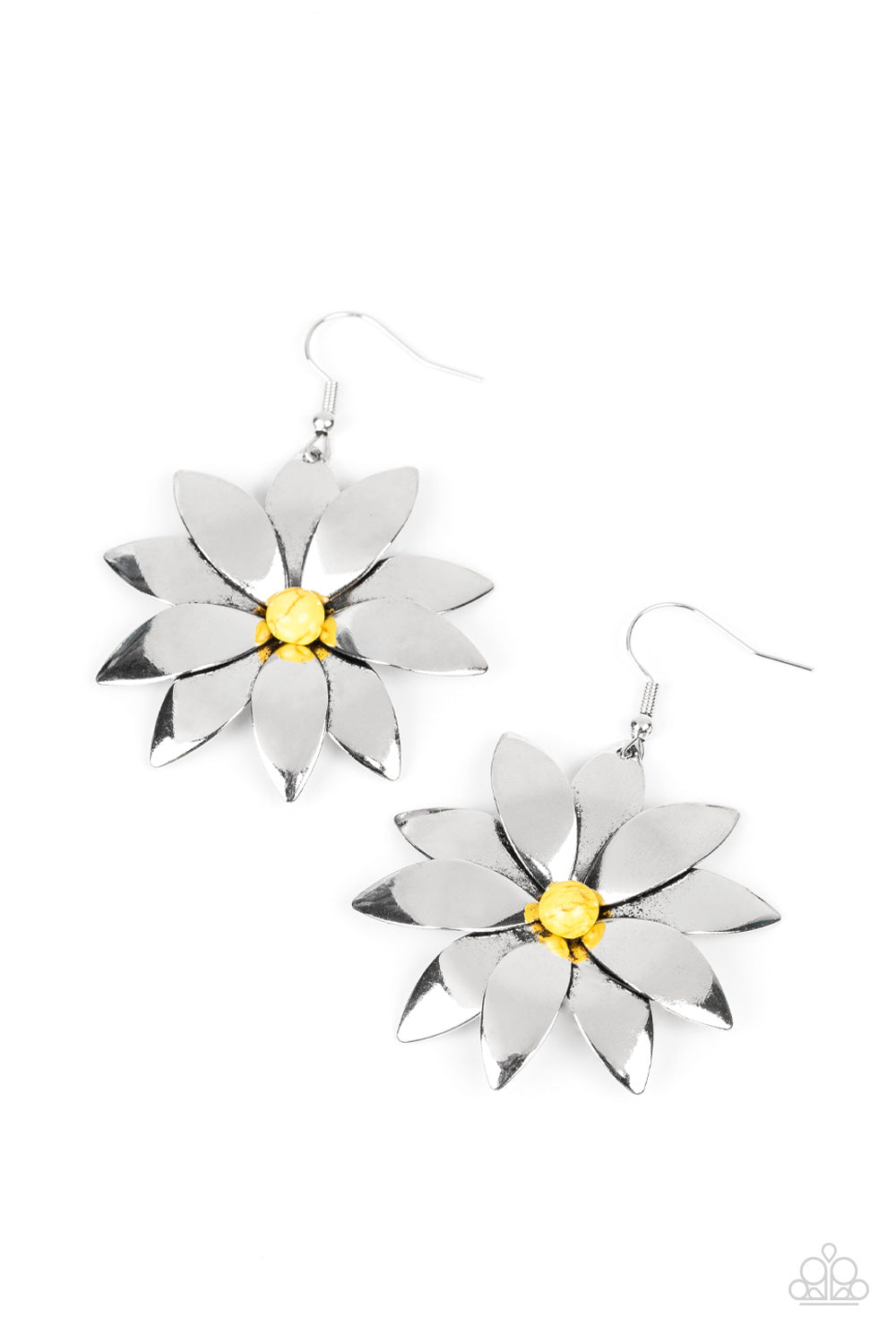 Pinwheel Prairies Yellow Earrings - Jewelry by Bretta