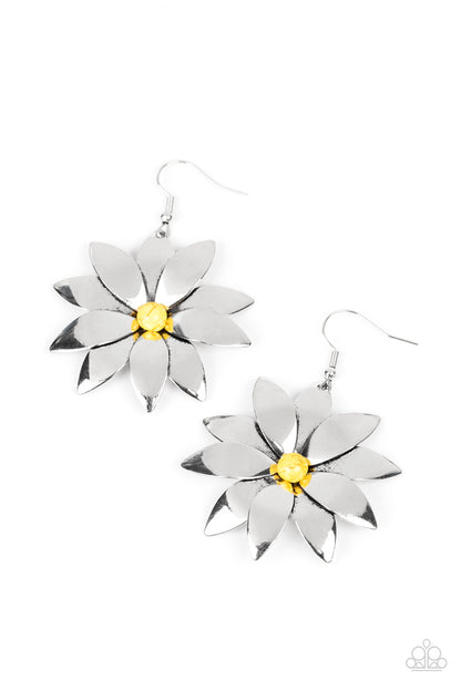 Pinwheel Prairies Yellow Earrings - Jewelry by Bretta