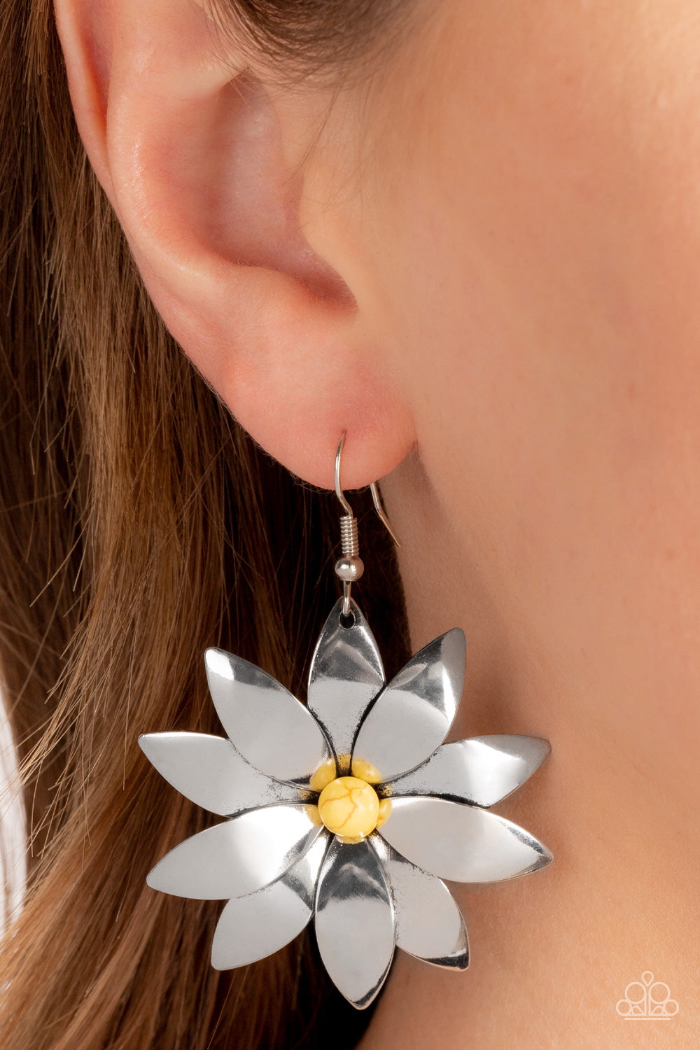 Pinwheel Prairies Yellow Earrings - Jewelry by Bretta