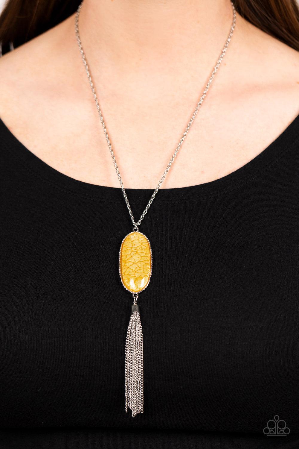 Southern Stroll Yellow Necklace - Jewelry by Bretta