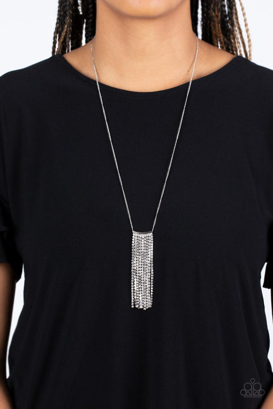 Stellar Crescendo White Necklace - Jewelry by Bretta