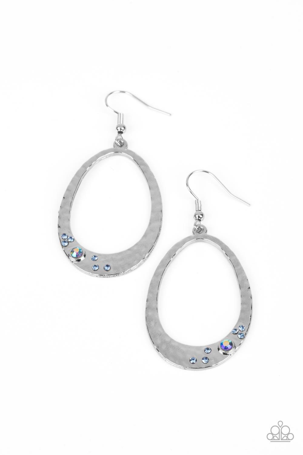 Seafoam Shimmer Blue Earrinngs - Jewelry by Bretta