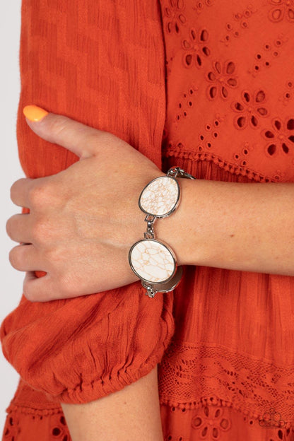 Flat Out Frontier White Bracelet