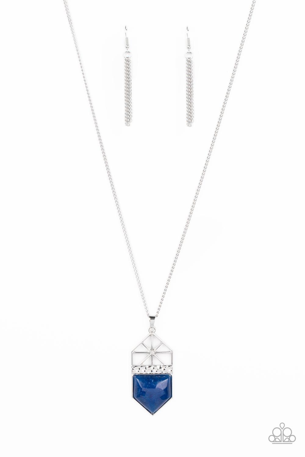 Trailblazing Talisman Blue Necklace - Jewelry by Bretta