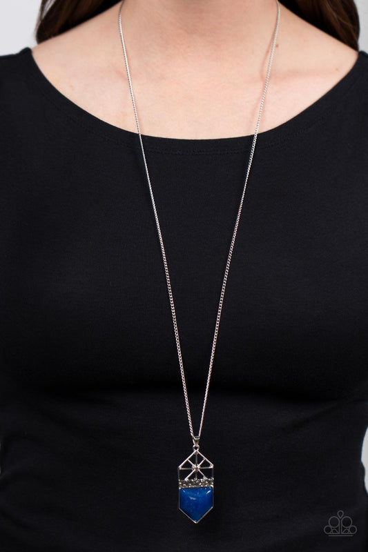Trailblazing Talisman Blue Necklace - Jewelry by Bretta