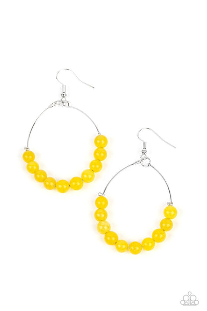 Catch a Breeze Yellow Earrings - Jewelry by Bretta