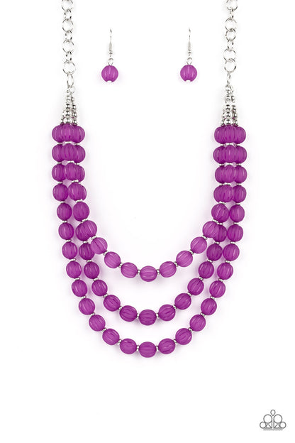 Summer Surprise Purple Earrings - Jewelry by Bretta