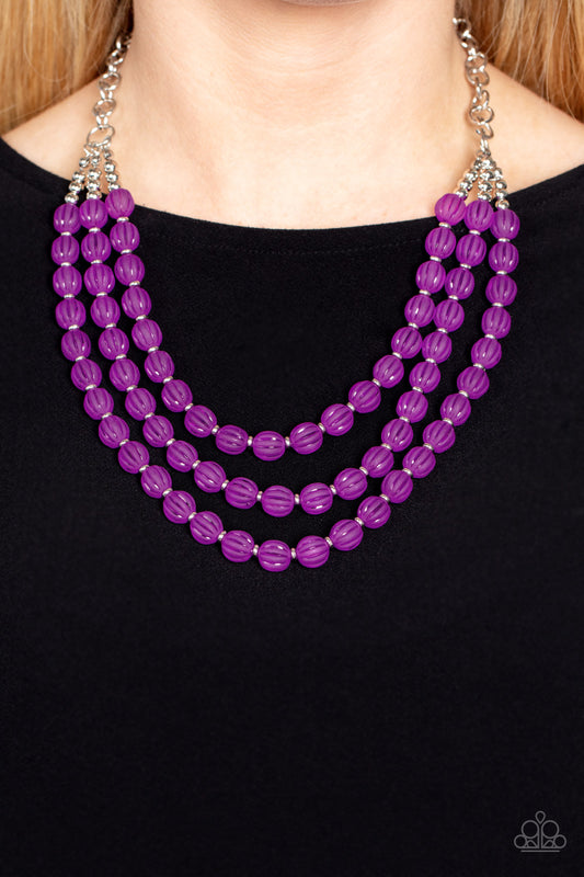 Summer Surprise Purple Earrings - Jewelry by Bretta