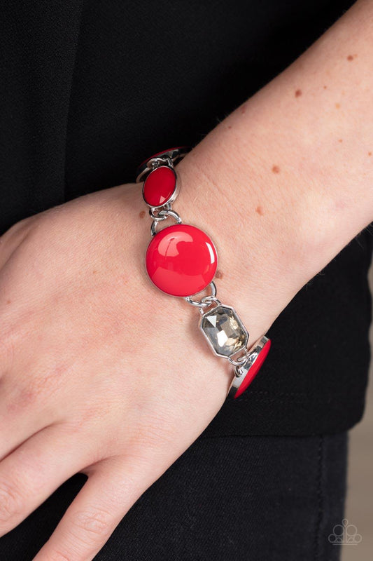 Dreamscape Dazzle Red Bracelet - Jewelry by Bretta
