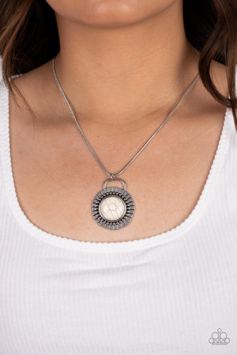 New Age Nomad White Necklace - Jewelry by Bretta