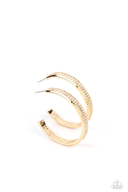 Flash Freeze Gold Hoop Earrings - Jewelry by Bretta