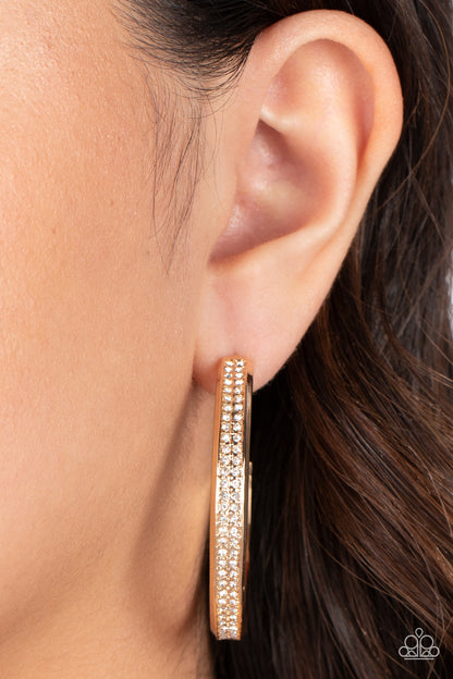 Flash Freeze Gold Hoop Earrings - Jewelry by Bretta