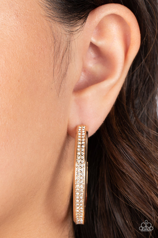 Flash Freeze Gold Hoop Earrings - Jewelry by Bretta