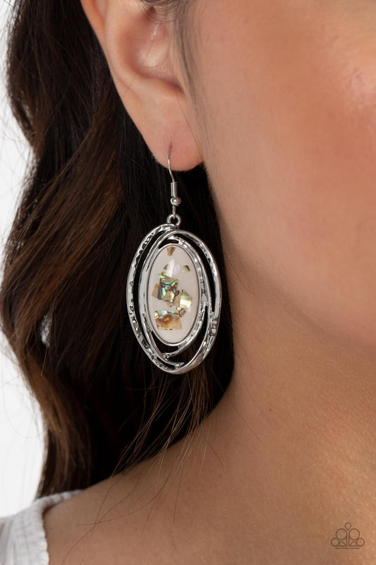 Ocean Floor Oracle White Earrings - Jewelry by Bretta