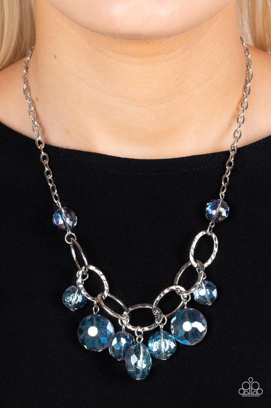 Rhinestone River Blue Necklace - Jewelry by Bretta