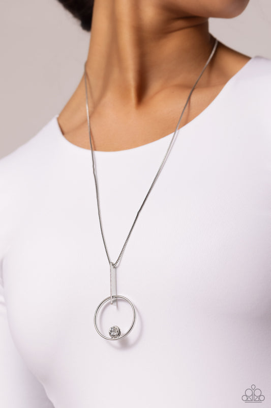Hooped Theory White Necklace - Jewelry by Bretta