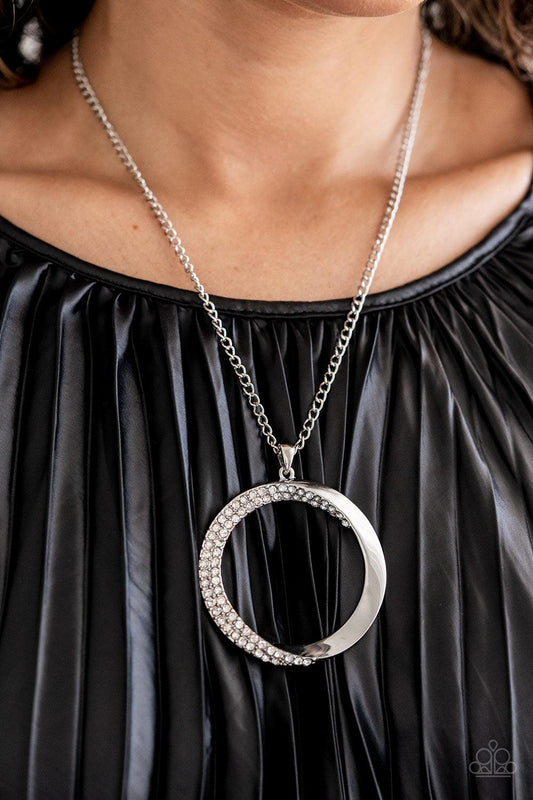 Encrusted Elegance White Necklace - Jewelry by Bretta