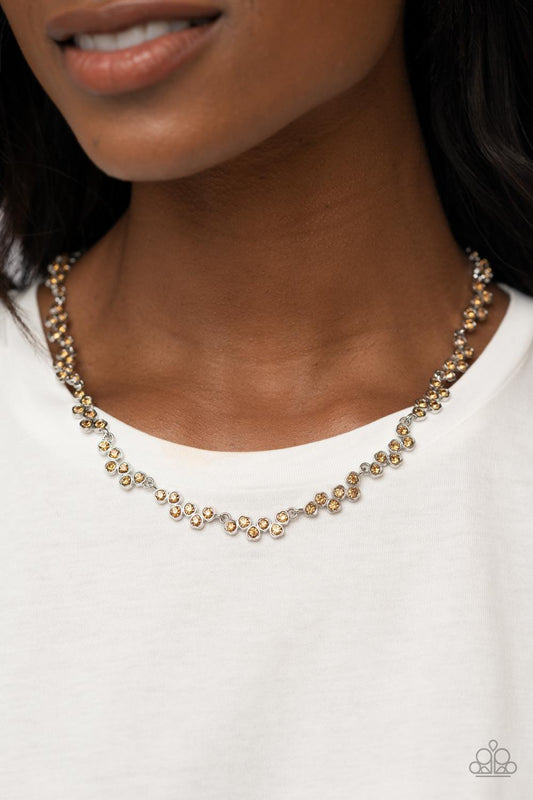 GLOWING Admiration Brown Necklace - Jewelry by Bretta