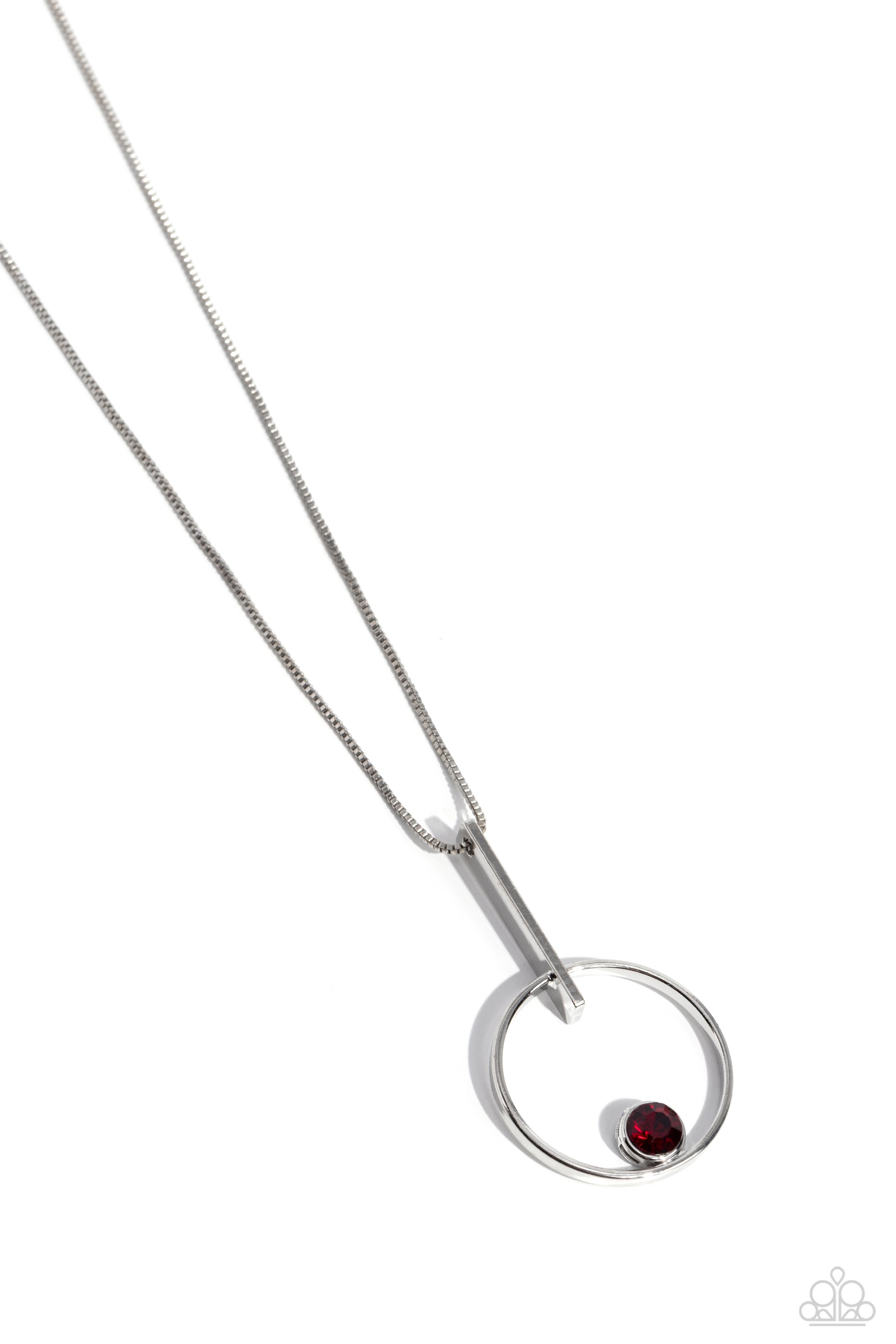 Hooped Theory Red Necklace - Jewelry by Bretta
