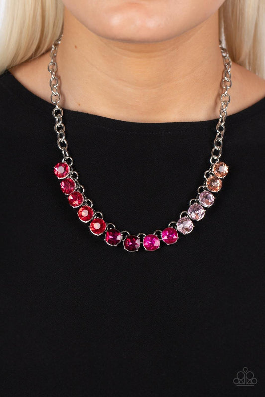Rainbow Resplendence Pink Necklace - Jewelry by Bretta