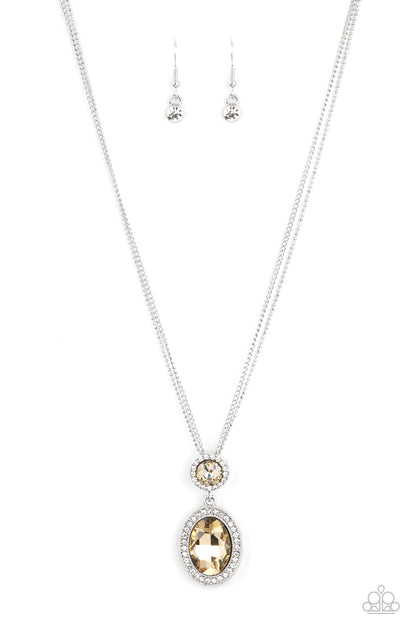 Castle Diamonds Brown Necklace - Jewelry by Bretta