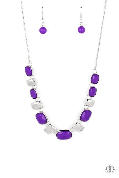 Polished Parade Purple Necklace - Jewelry by Bretta