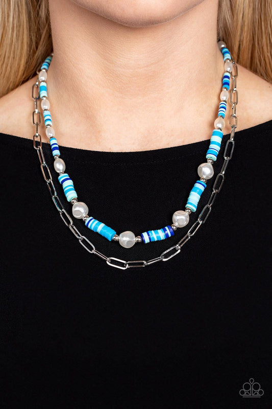 Tidal Trendsetter Blue Necklace - Jewelry by Bretta