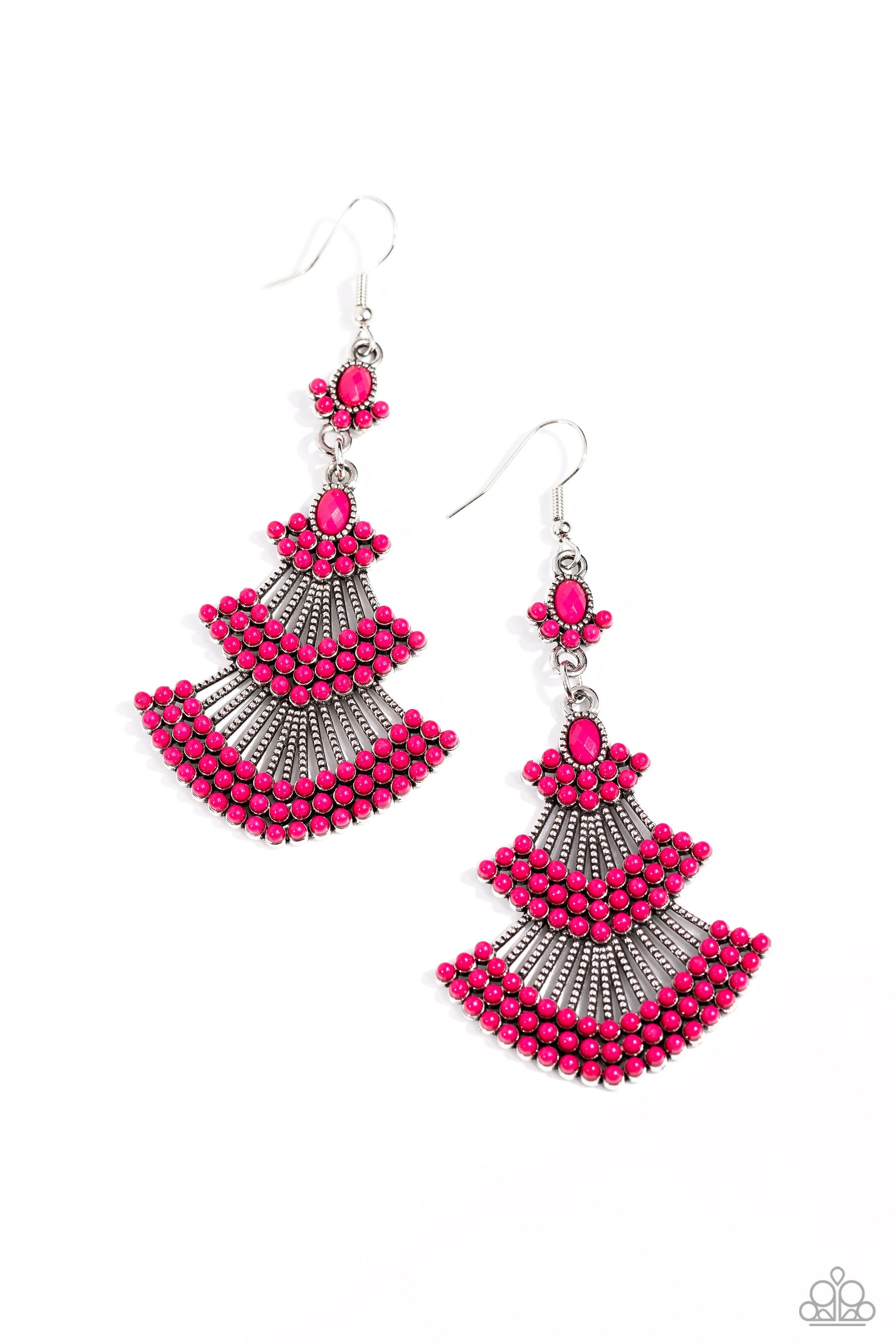 Eastern Expression Pink Earrings - Jewelry by Bretta