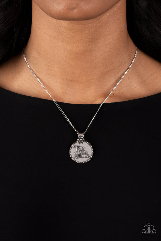 The KIND Side Silver Necklace - Jewelry by Bretta