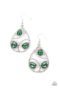 Send the BRIGHT Message Green Earrings - Jewelry by Bretta